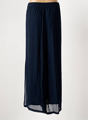 Pantalon large tissage crêpe taille normale bleu AGATHE & LOUISE femme