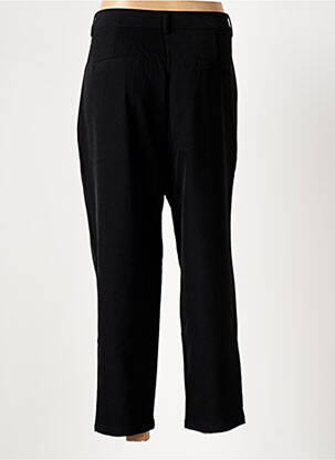 Pantalon chino fermeture zippée sous rabat boutonné taille haute noir MOLLY BRACKEN femme