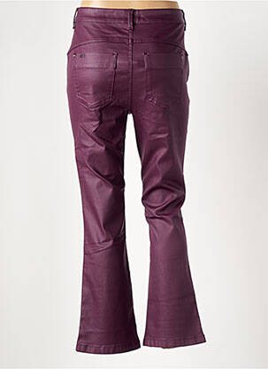 Pantalon flare stretch taille haute violet STREET ONE femme