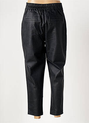 Pantalon chino poches taille haute noir BSB femme