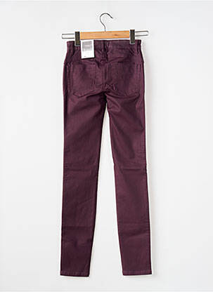Pantalon slim tissage enduit taille normale violet STREET ONE femme