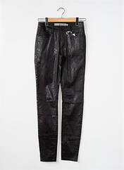 Pantalon slim noir GEISHA pour femme seconde vue