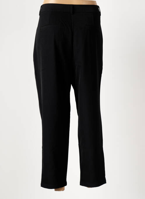 Pantalon chino fermeture zippée sous rabat boutonné taille haute noir MOLLY BRACKEN femme