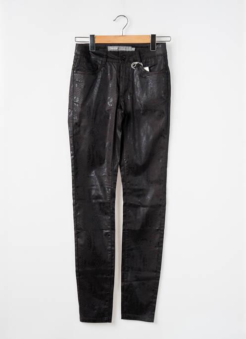 Pantalon slim noir GEISHA pour femme