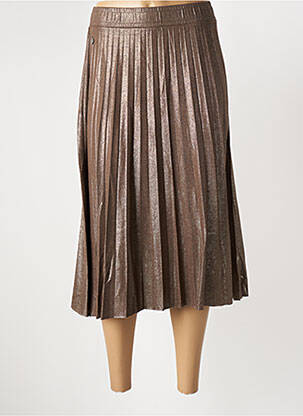 Jupe mi-longue coupe évasée marron STREET ONE femme