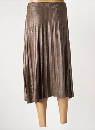 Jupe mi-longue stretch marron STREET ONE femme