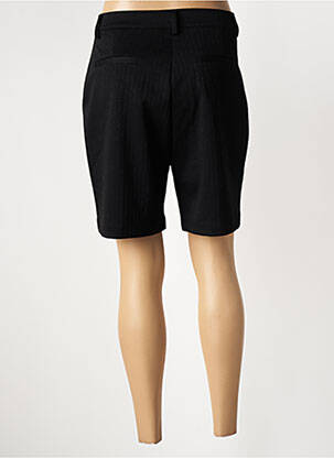 Bermuda taille haute taille haute noir ICHI femme