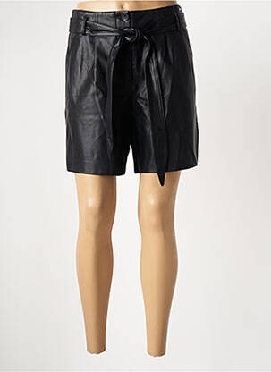 Bermuda taille haute taille haute noir RINO & PELLE femme