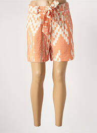 Short taille haute taille haute orange GEISHA femme