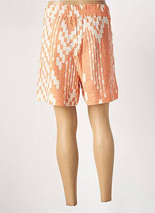 Short taille élastique taille haute orange GEISHA femme