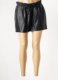 Short tissage simili-cuir taille normale noir MOLLY BRACKEN femme