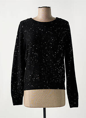 Pull noir ICHI pour femme