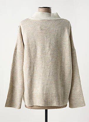 Pull coupe droite manches longues beige LES TROPEZIENNES PAR M.BELARBI femme