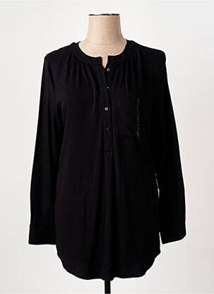 Tunique manches longues fermeture boutonnée sur le devant noir STREET ONE femme