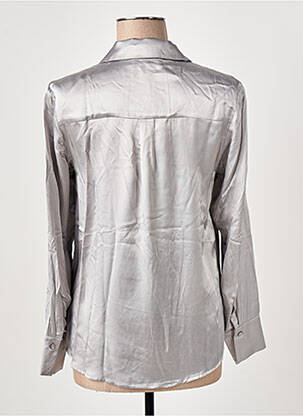 Chemisier coupe cintrée manches longues gris SURKANA femme