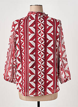 Blouse légère et transparente manches 3/4 rouge STREET ONE femme