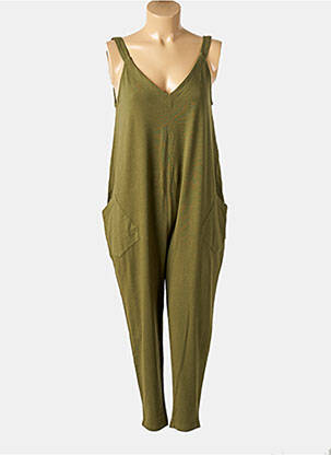 Combi-pantalon poches fines bretelles vert WHITE STUFF femme