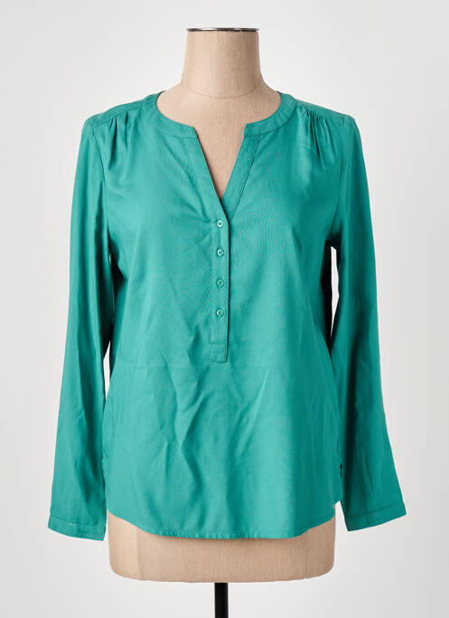 Blouse poignets boutonnés avec fente manches longues vert STREET ONE femme