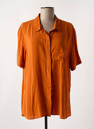 Chemisier manches courtes manches courtes orange LES TROPEZIENNES PAR M.BELARBI femme
