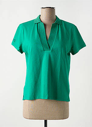 Polo stretch manches courtes vert LES TROPEZIENNES PAR M.BELARBI femme