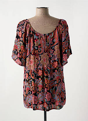 Blouse manches courtes manches courtes noir AGATHE & LOUISE femme