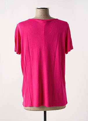 T-shirt col v manches courtes rose STREET ONE femme