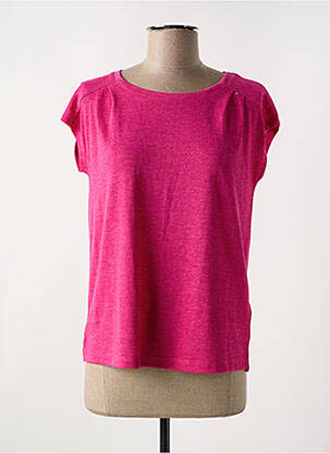T-shirt coupe droite manches courtes rose STREET ONE femme
