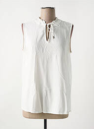 Blouse légère et transparente sans manche blanc STREET ONE femme