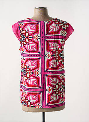 Blouse imprimé fleurs manches courtes rose STREET ONE femme