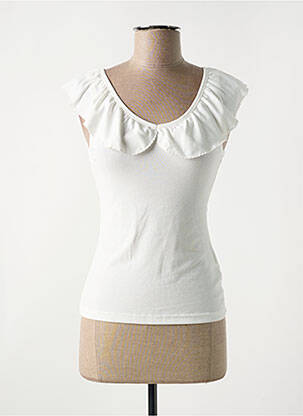 T-shirt stretch manches courtes beige MOLLY BRACKEN femme