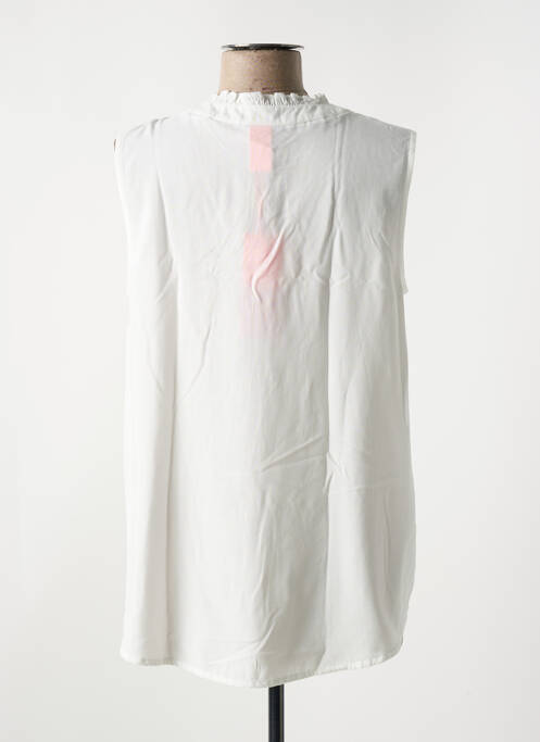 Blouse légère et transparente sans manche blanc STREET ONE femme