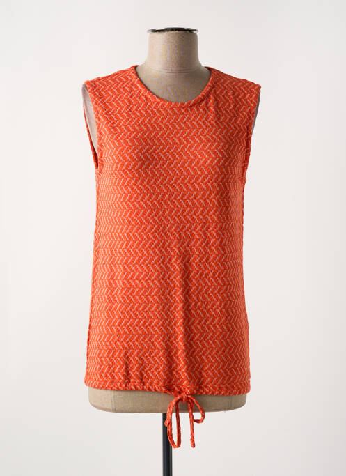 Pull orange GEISHA pour femme