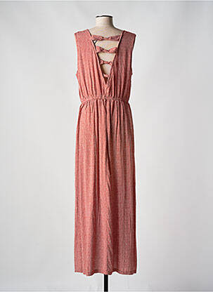 Robe longue sans manche sans manche orange MOLLY BRACKEN femme