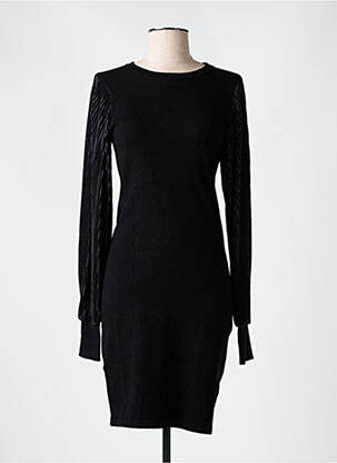 Robe pull stretch manches longues noir MOLLY BRACKEN femme