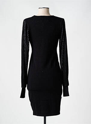 Robe pull stretch manches longues noir MOLLY BRACKEN femme