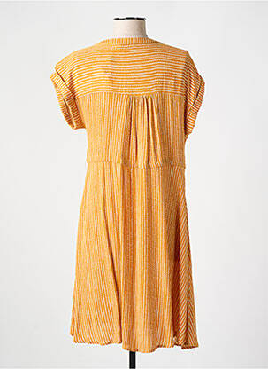 Robe courte manches courtes manches courtes jaune MOLLY BRACKEN femme