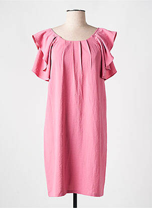 Robe courte manches courtes manches courtes rose MOLLY BRACKEN femme