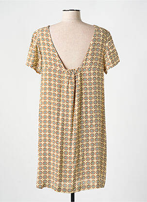 Robe courte manches courtes manches courtes beige SURKANA femme