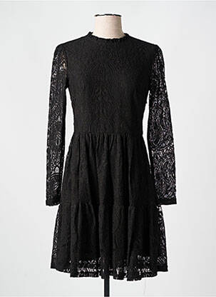 Robe courte manches longues manches longues noir MOLLY BRACKEN femme