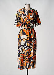 Robe longue orange GEISHA pour femme seconde vue