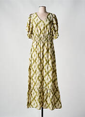 Robe longue vert GEISHA pour femme seconde vue