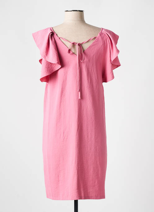 Robe courte manches courtes manches courtes rose MOLLY BRACKEN femme