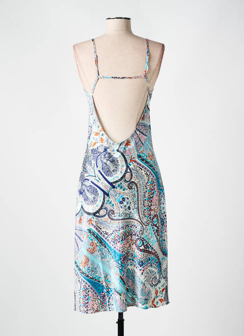 Robe mi-longue bleu FREEMAN T.PORTER pour femme