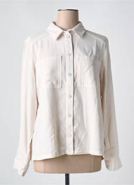 Chemisier coupe droite manches longues beige STREET ONE femme