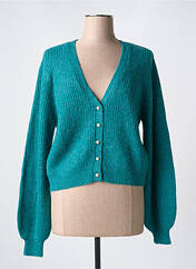 Gilet manches longues vert ICHI pour femme seconde vue