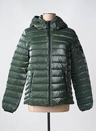 Doudoune poches a capuche vert STREET ONE femme