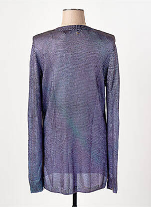 Pull coupe cintrée manches longues violet LOLA CASADEMUNT femme