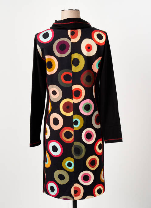 Robe mi-longue noir DOLCEZZA pour femme