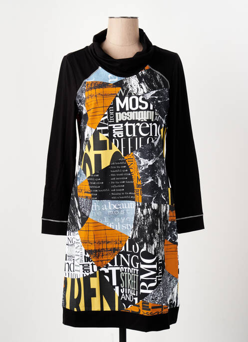 Robe mi-longue orange DOLCEZZA pour femme