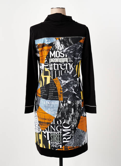 Robe mi-longue orange DOLCEZZA pour femme